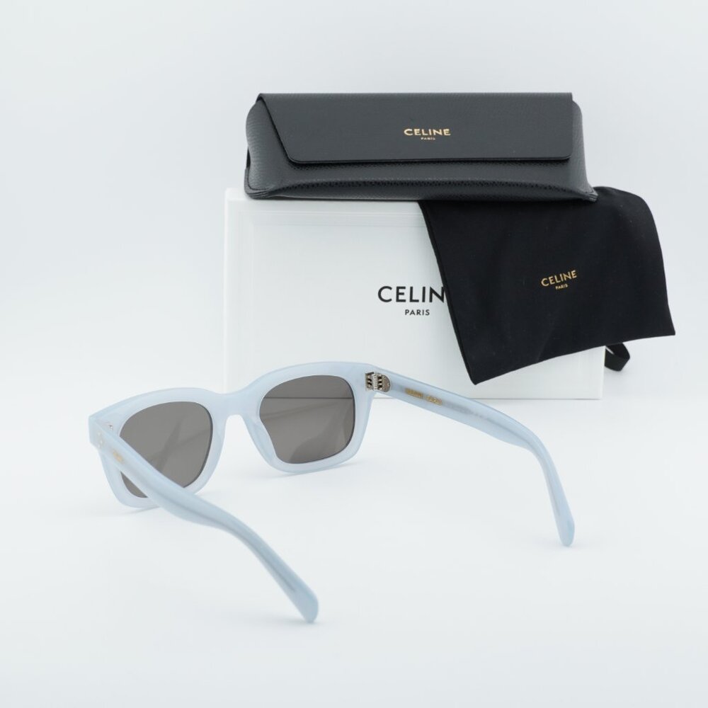 Celine CL40232I 20A Rectangle Sunglasses - Glossy Grey/Grey - Picture 10 of 10
